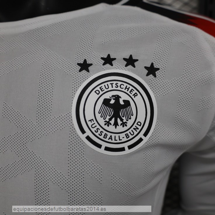 Nuevo Jugadores 1ª Manga Larga Alemania 2024 Blanco Baratas
